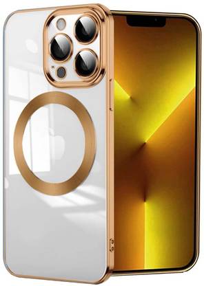 A3sprime Back Cover for APPLE iPhone 13 Pro Max, [Soft Silicone Transparent Case with Camera Lens Protector]