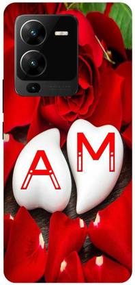 JUGGA Back Cover for vivo V25 Pro 5G, V2158, A LOVES M NAME,A NAME, M LETTER, ALPHABET,A LOVE M NAME