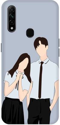 Zaplab Back Cover for Zaplab Back Cover for OPPO A31, CPH2015 Cute Girl and boy