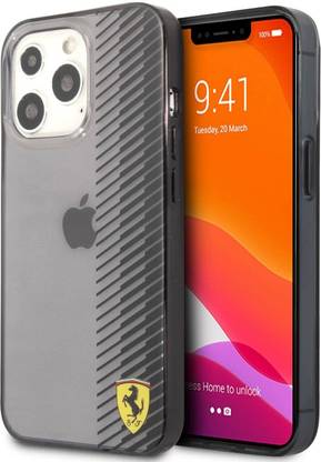 CG Mobile Back Cover for Apple iPhone 13 Pro, Official Licensed, Ferrari Hard Case Gradient