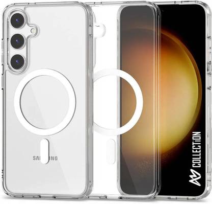 am collection Back Cover for Samsung Galaxy S24 FE Transparent Magsafe Mobile Back Cover