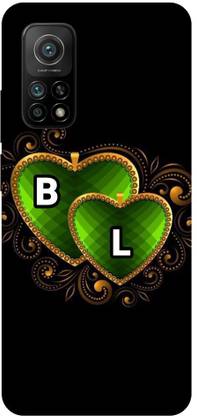 ThePrintlink Back Cover for Mi 10T, B L, B LOVE L, B L NAME, B L ALPHABET, LOVE