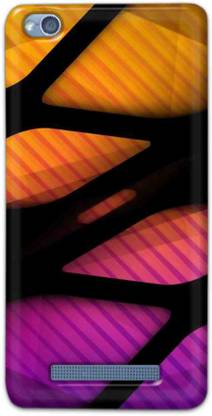 NDCOM Back Cover for Redmi 4A Yellow Orange Printed