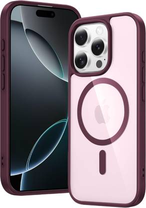 MobiLooks Back Cover for Apple iPhone 16 Pro Max, Camera Protection Crystal Clear MagSafe Case