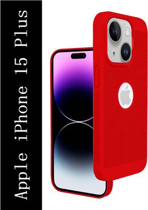 Coverskart Heat Absorption Back Cover for Apple iPhone 15 Plus, Hybird Ultra Slim Grid Honeycomb Design PC Case