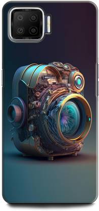 INDICRAFT Back Cover for OPPO F17 CAMERA, LEXICA, COLORFUL, ART, VINTAGE