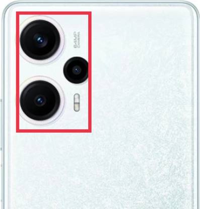 BLACKCLOUD Back Replacement Cover for Poco f5 Back Rear Camera Glass