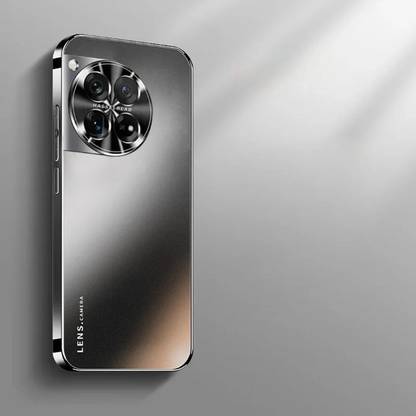 MILLION CASES Book Cover for OnePlus Nord CE 4 Radiant Matte Electroplated Frame Case(Black)