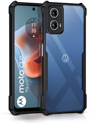 WOW Imagine Bumper Case for Moto G34 5G | Moto G45 5G 360 Degree Camera Protection | Transparent Hybrid