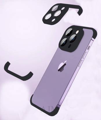 AJM Bumper Case for Apple IPhone 12 Pro Max Frameless TPU Corner Drop-Resistant with Glass Lens Protector