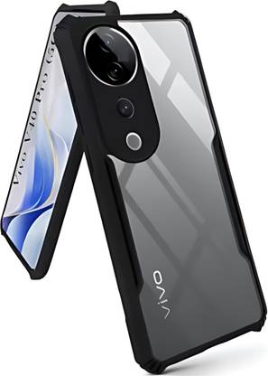 Chemforce Bumper Case for Vivo V40 5G, Vivo V40 Pro 5G Back Cover | Transparent Crystal Clear Back Case