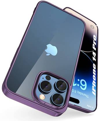 SQUIF Bumper Case for Apple iPhone 14 Pro with Camera Protection and Electroplated Frame Bumper
