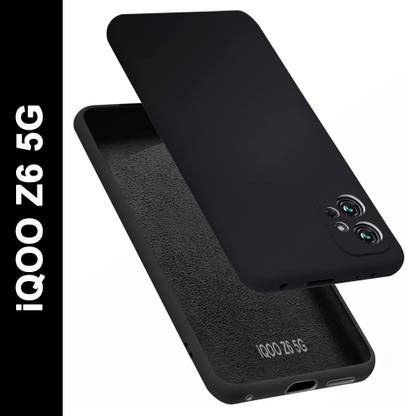 VAPRIF Back Cover for iQOO Z6 5G, Matte Rubberized Soft Silicone Protective Cloth Inside