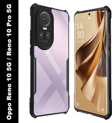 Mobikit Back Cover for Oppo Reno 10 5G|10 Pro 5G, (TPU |PU Shockproof Hybrid)