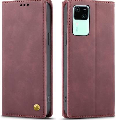 Luxury Counter Flip Cover for Vivo S18 Wallet Style Top Trending ( Best Selling Back Cover )| Imported