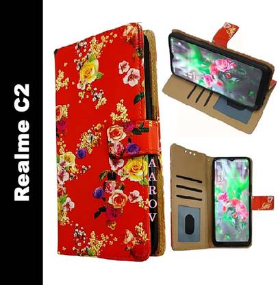 Aarov Flip Cover for Realme C2