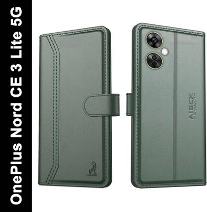 AIBEX Flip Cover for OnePlus Nord CE 3 Lite 5G| Premium Leather Finish | Magnetic Closure | Kickstand Feature