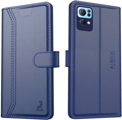 AIBEX Flip Cover for Oppo Reno 7 Pro 5G|Premium Leather Finish | Magnetic Closure | Kickstand Feature
