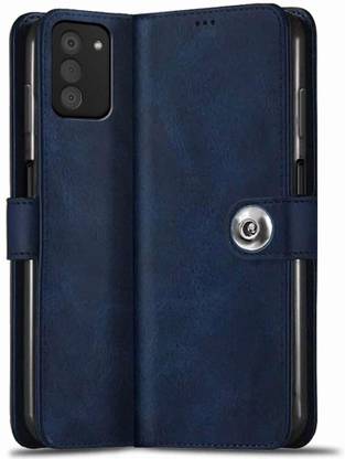 SESS XUSIVE Flip Cover for Nokia G42 5G Designer Button Magnet Closure - Button Blue