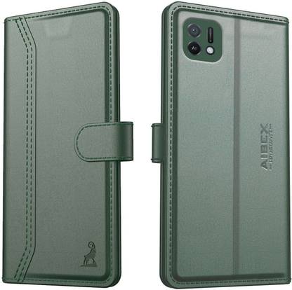 AIBEX Flip Cover for Oppo A16e / Oppo A16K|Premium Leather Finish | Magnetic Closure | Kickstand Feature
