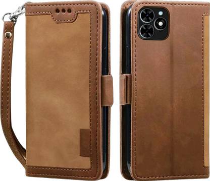 ClickAway Wallet Case Cover for Itel A70 | Premium Exclusive Unique Design with Strap Flip Cover