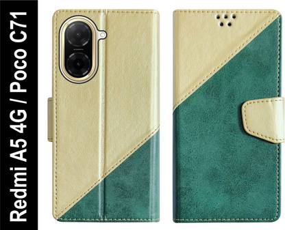 SBMS Flip Cover for Redmi A5 4G / Poco C71 Back Cover Case with Magnatic Closure
