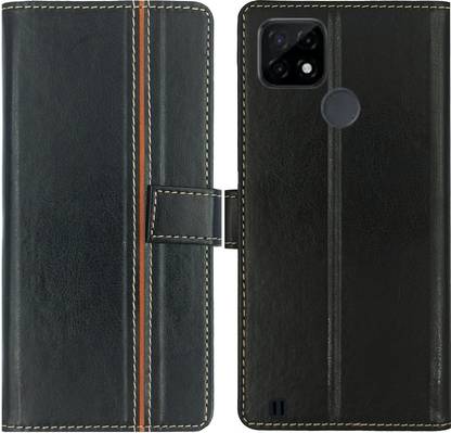 MAXSHOPY Flip Cover for Realme C21, Realme C21 Flip Cover, Realme C21 Wallet Cover