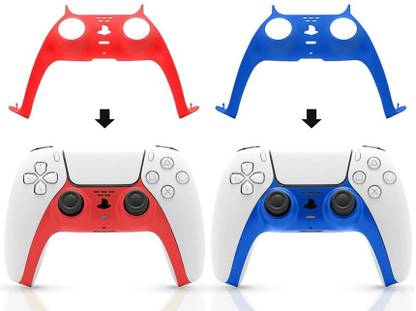 PSS Pouch for 2 Pack Faceplate for PS5 Controller Plate Cover Gold/Red with Faceplate Removal Tool