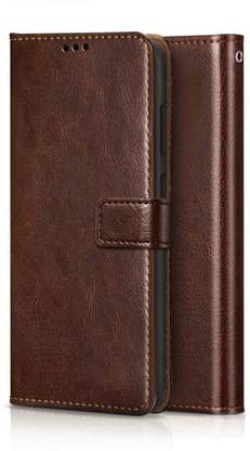 COVERHEAD Flip Cover for Back Cover for Mi Redmi 4 (Brown, Dual Protection, Pack of: 1)