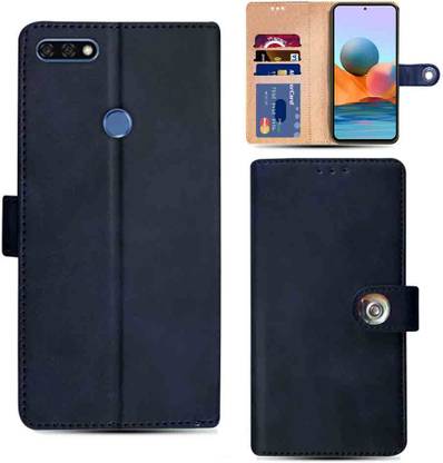 Kalua Mall Flip Cover for Honor 7C folding cover | Honor LND-AL30 folding cover | Blue | ND_20