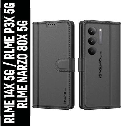 KIVANO LUXE Flip Cover for Realme Narzo 80X 5G / Realme P3X 5G / Realme 14X 5G