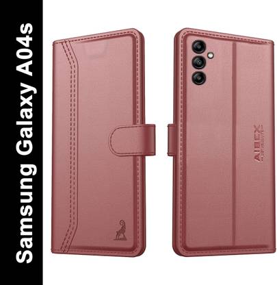 AIBEX Flip Cover for Samsung Galaxy A04s| Premium Leather Finish | Magnetic Closure | Kickstand Feature