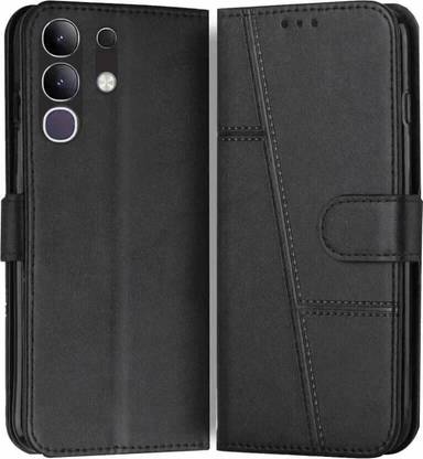 FoneShield Flip Cover for Vivo Y31 Pro 5G / Vivo T4x 5G / iQOO Z10X 5G, |Premium Leather| Built-in Stand| Card Slots