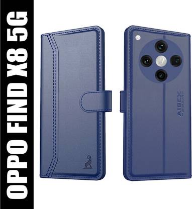 AIBEX Flip Cover for Oppo Find X8 5G|Premium Leather Finish | Magnetic Closure | Kickstand Feature | Shockproof
