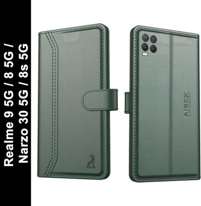 AIBEX Flip Cover for Realme 9 5G / Realme 8 5G / Realme 8S 5G / Realme Narzo 30 5G| Premium Leather Finish