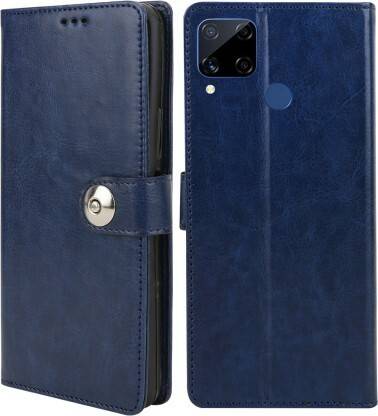 Aarov Flip Cover for Realme C15