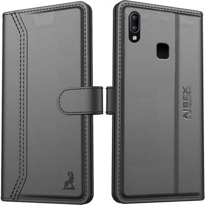 AIBEX Flip Cover for Vivo Y95 / Vivo Y93 / Vivo Y91|Premium Leather Finish | Magnetic Closure | Kickstand