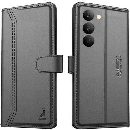 AIBEX Flip Cover for Realme Narzo 80 Lite 5G / Realme C73 5G / Realme C75 5G |Premium Leather Finish |Magnetic