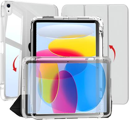 Proelite Flip Cover for iPad (A16) 11th/10th Gen (2025/2022) Case, Detachable Flip Case for with Pencil Holder