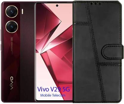 S-Softline Flip Cover for Vivo V29 5G, Protective Shockproof 360* Flip Case