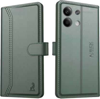 AIBEX Flip Cover for Redmi Note 13 Pro 5G |Premium Leather Finish | Magnetic Closure | Kickstand Feature