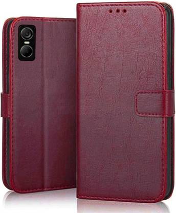 Luxury Counter Flip Cover for Tecno Pop 6 Pro | Top Notch Business Class Wallet Back Cover Case