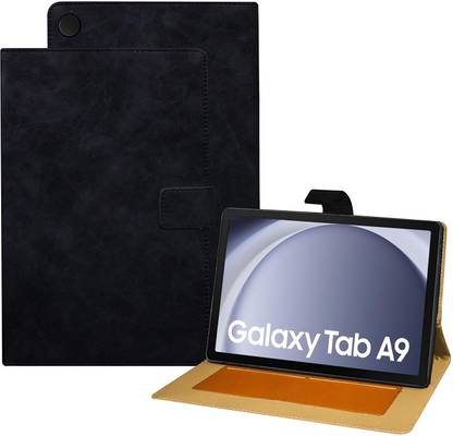 Mobilejoy Flip Cover for Samsung Galaxy Tab A9 8.7 inch [SM-X110/X115/X117] Leather Case Cover