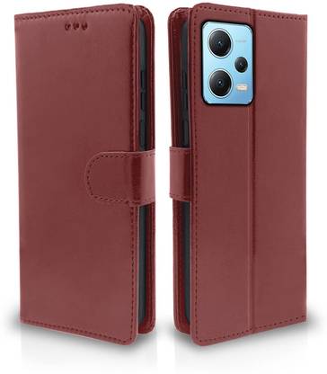THE JUMP START STORE Back Cover for Redmi Note 12 Pro Plus (5G) Vegan Leather ProtectiveBumper Flip Wallet Diary Cover Case