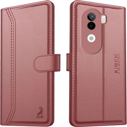AIBEX Flip Cover for Vivo V40e 5G / iQOO Z9s 5G|Premium Leather Finish | Magnetic Closure | Kickstand Feature