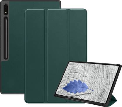 Lilpine Flip Cover for Samsung Galaxy Tab S10 Plus/ S9 Plus 12.4 inch tablet Smart Trifold Case