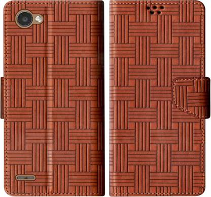 SBMS Flip Cover for LG Q6 Back Cover Case with Magnatic Closure