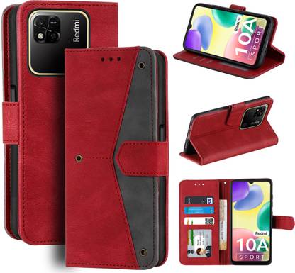 Unistuff Flip Cover for Redmi 10A Sport