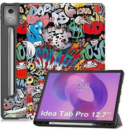 Proelite Flip Cover for Lenovo Idea Tab Pro 12.7 inch 2025 case Cover, Soft Flexible Flip Case Cover