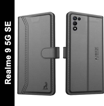 AIBEX Flip Cover for Realme 9 5G SE|Premium Leather Finish | Magnetic Closure | Kickstand Feature | Shockproof